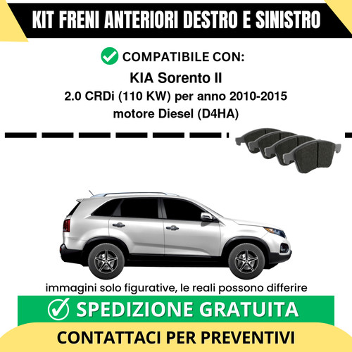 Pastiglie freno anteriori per - pastiglie,
