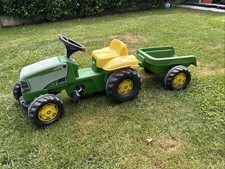 Rolly Toys Trattore a pedali John Deere con rimorchio rollykid 012190