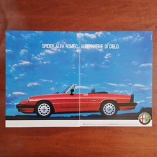 1989 Alfa Romeo Spider - Original AD Advertising Pubblicità Vintage