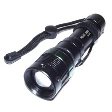 MINI TORCIA MILITARE RICARICABILE LED CREE 5000 LUMENS ZOOM SEGNALA EMERGENZA