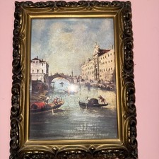 Cornice portafoto vintage oro