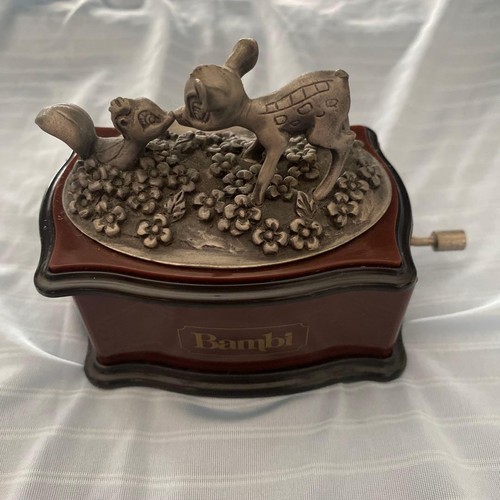 Disney bambi flower music box - flower,
