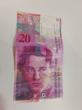 banconota SVIZZERA da 20