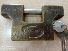 Lucchetto Corbin Antico Vintage Serrande Con Mateicola anni 70