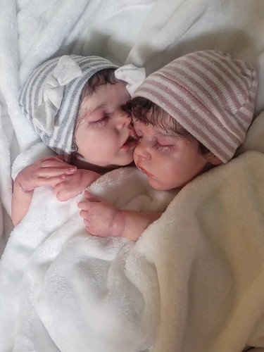 Twin reborn baby dolls - a,