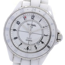 Orologio Uomo Automatico CHANEL J12 GMT H2126 Data Quadrante Bianco_842451