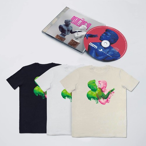Fedez disumano maglietta - disumano, cd,