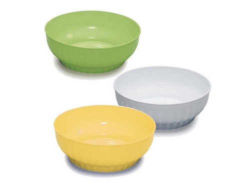 Insalatiera plastica costolata - insalatiera,