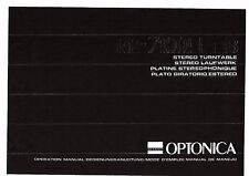 Sharp Optonica manuale utente manual owners per RP- 7100 H Copy