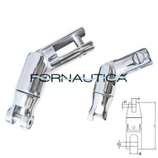 Giunto girevole doppio salpa ancora per bruce e danforth snodo per catena 6/8mm