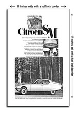 1971 Citroen SM - 11x17 Poster