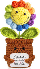 Nuovo Fiore Uncinetto Handmade – Regalo Donna Positivo – Spedizione Veloce