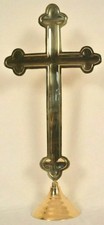 Croce cristiana in ottone
