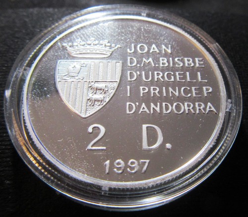 Moneta argento andorra d - moneta, 2