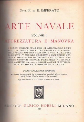 Arte navale volumi - volumi, 2