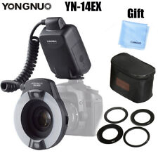 YONGNUO YN-14EX TTL Anello Macro Luce Flash LED + Anelli Adattatore per Fotocamere Canon