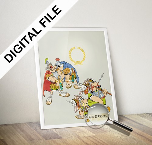 Riproduzione poster asterix - riproduzione,