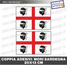 2 Adesivi bandiera sardegna