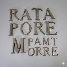 Set Lettere Insegna in Ottone