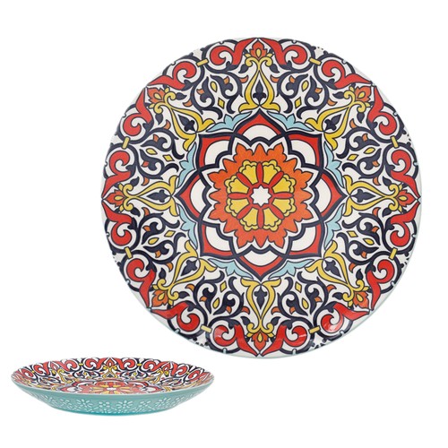 Blue tuscany ceramic - blue, plate