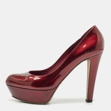 Sergio Rossi Burgundy Patent