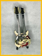 Chitarra in miniatura da collezione modello Double Neck Dragon Signature Santana