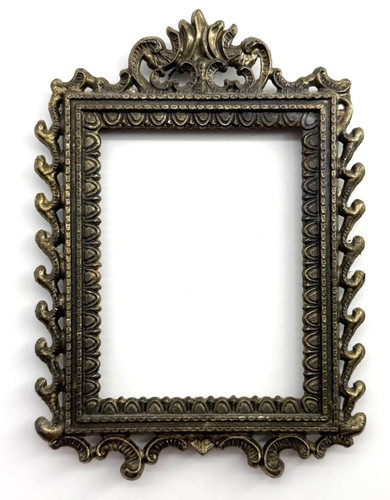 Vintage metal picture frame - metal,