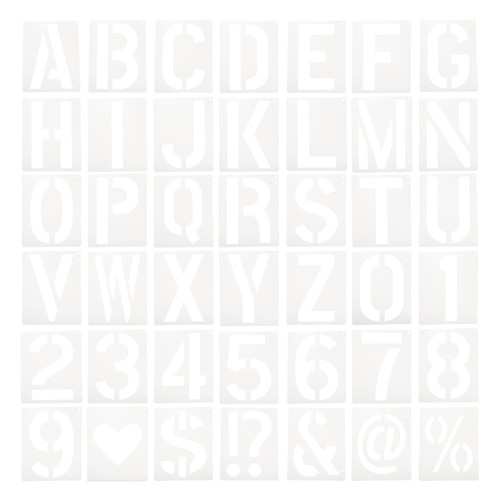 Stencil per lettere numeri - stencil, e