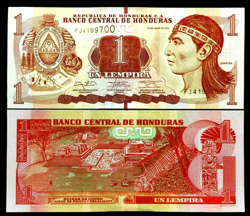 Honduras lempira banknote - 1,