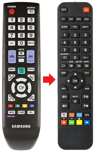 Telecomando adatto per - , samsung