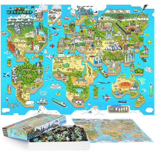 Puzzle adulti mappa del mondo - puzzle,