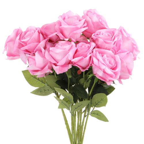 12pz rose rosa fiori - rose,