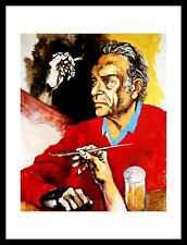 RENATO GUTTUSO -  LITOGRAFIA   CM.  80 X 60 AUTORITRATTO