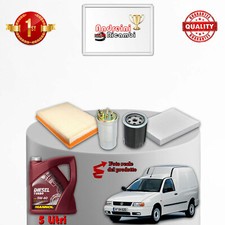 KIT TAGLIANDO 4 FILTRI E OLIO VW CADDY II 1.9 D 47KW 64CV DAL 1995 -> 2004