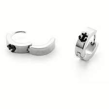 4US CESARE PACIOTTI  ORECCHINI  UOMO ANCORA  ACCIAIO  4UOR6815   NUOVO