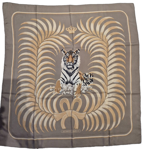 Carré hermès vintage tigre - vintage,