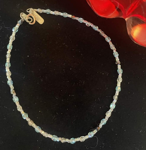Bracciale con perline blu