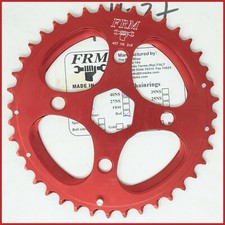 NOS FRM CU2-M18NS 40NS NS CORONA 40t DENTI ROSSO 2X9 VELOCITÀ VINTAGE VECCHIO 4 BULLONI