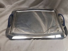 FRABOSK TRAY VASSOIO IN STAINLESS STEEL 18/10  VINTAGE 26,5X36,5 CM