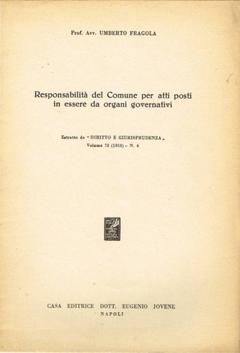 Responsabilità del comune - comune, per