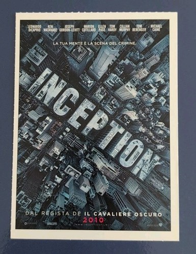Cartolina ciak inception - cartolina,