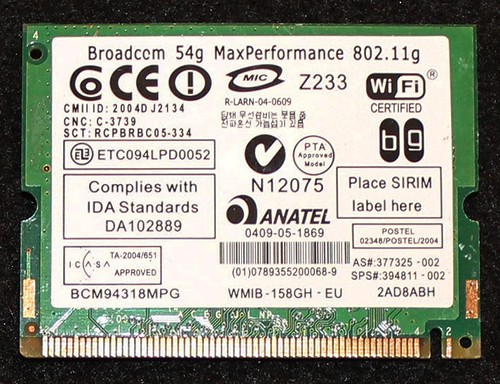 Broadcom bcm94318mpg mini - bcm94318mpg,