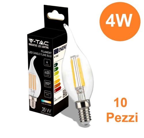 Lampadine led candela - 10,