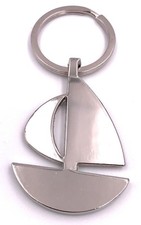 Barca a Vela Stivale Piatto Anders Portachiavi Ciondolo Argento IN Metallo