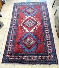 Tappeto Persiano Shiraz 200x120 fatto a mano Lana 100% Qashqai Vintage anni "80