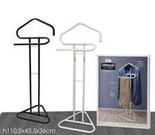 APPENDIABITI DA TERRA ATTACCAPANNI NERO BIANCO GUARDAROBA APPENDI ABITI METALLO