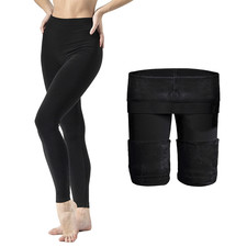 Leggings Zero Gradi Nero Interno Termico Felpato con Pelliccia Elasticizzato
