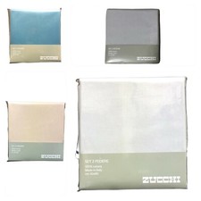 SET 2 FEDERE ZUCCHI cm 50x80-MADE in ITALY - PURO COTONE AMERICANO - 1 COPPIA