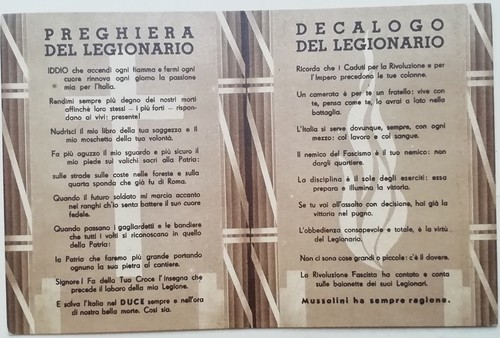 Cartolina preghiera decalogo - cartolina,