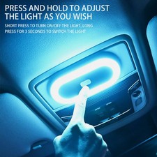 1x Luce LED Accessori Interni Auto Luce Atmosfera Magnetica Lampada Luminosa